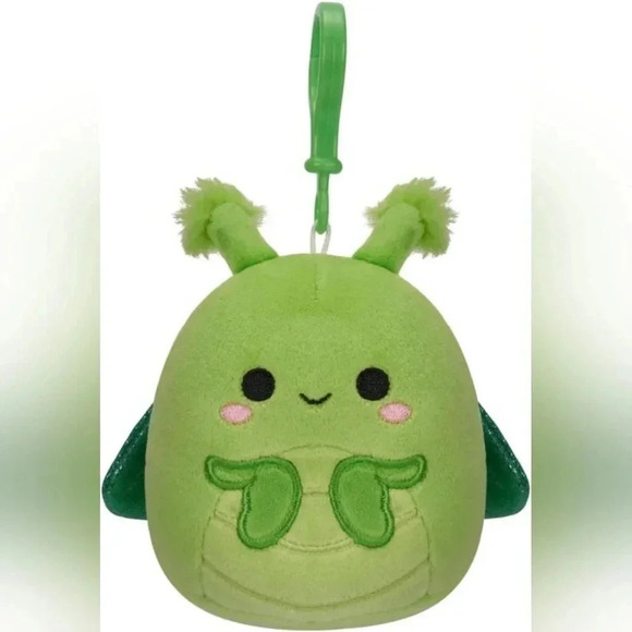 Squishmallows Accessories - Trenton praying mantis squishmallow collectable womens jewelry green bug clip ba